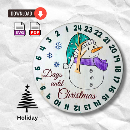 Christmas Countdown Snowman