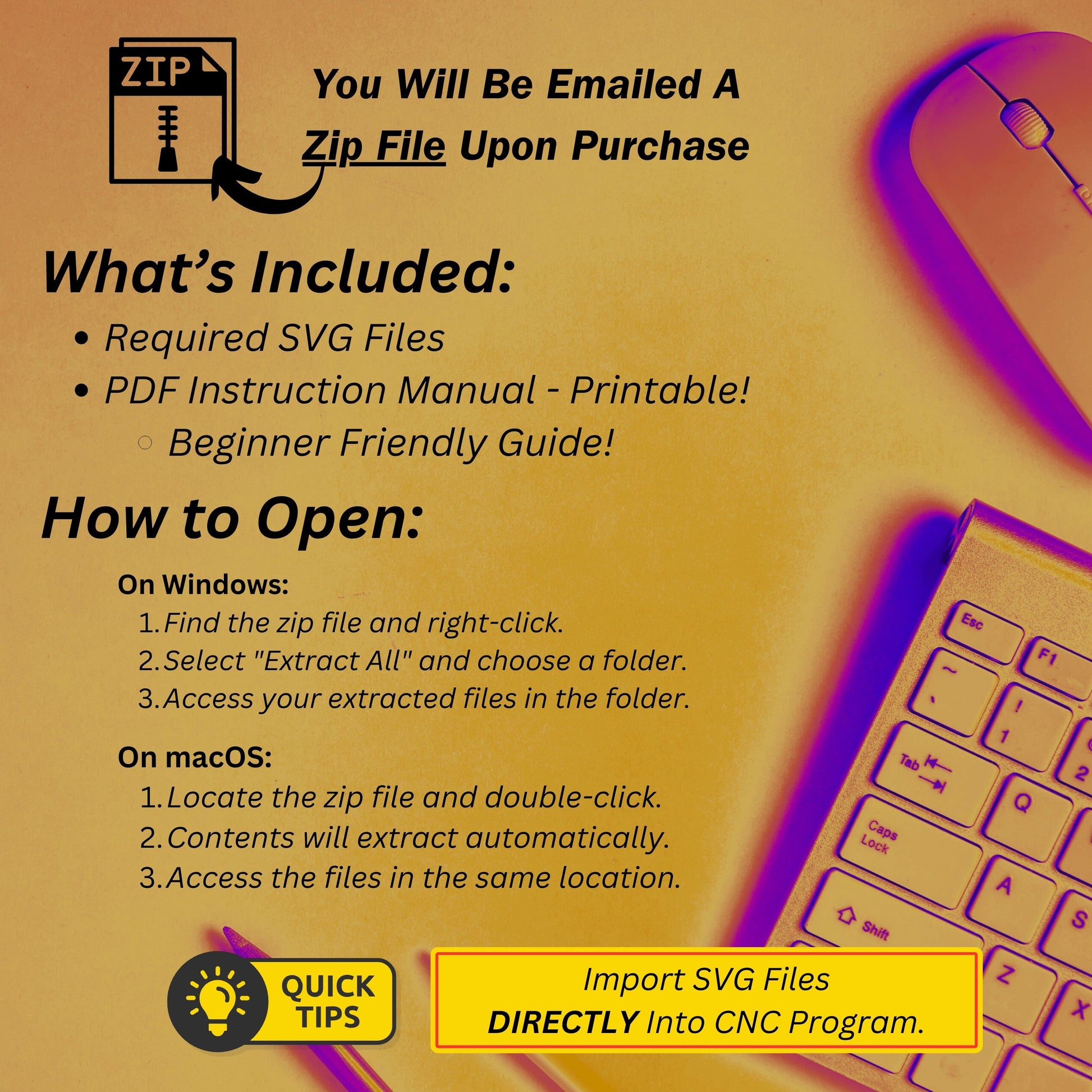 CNC File Download Instruction Page