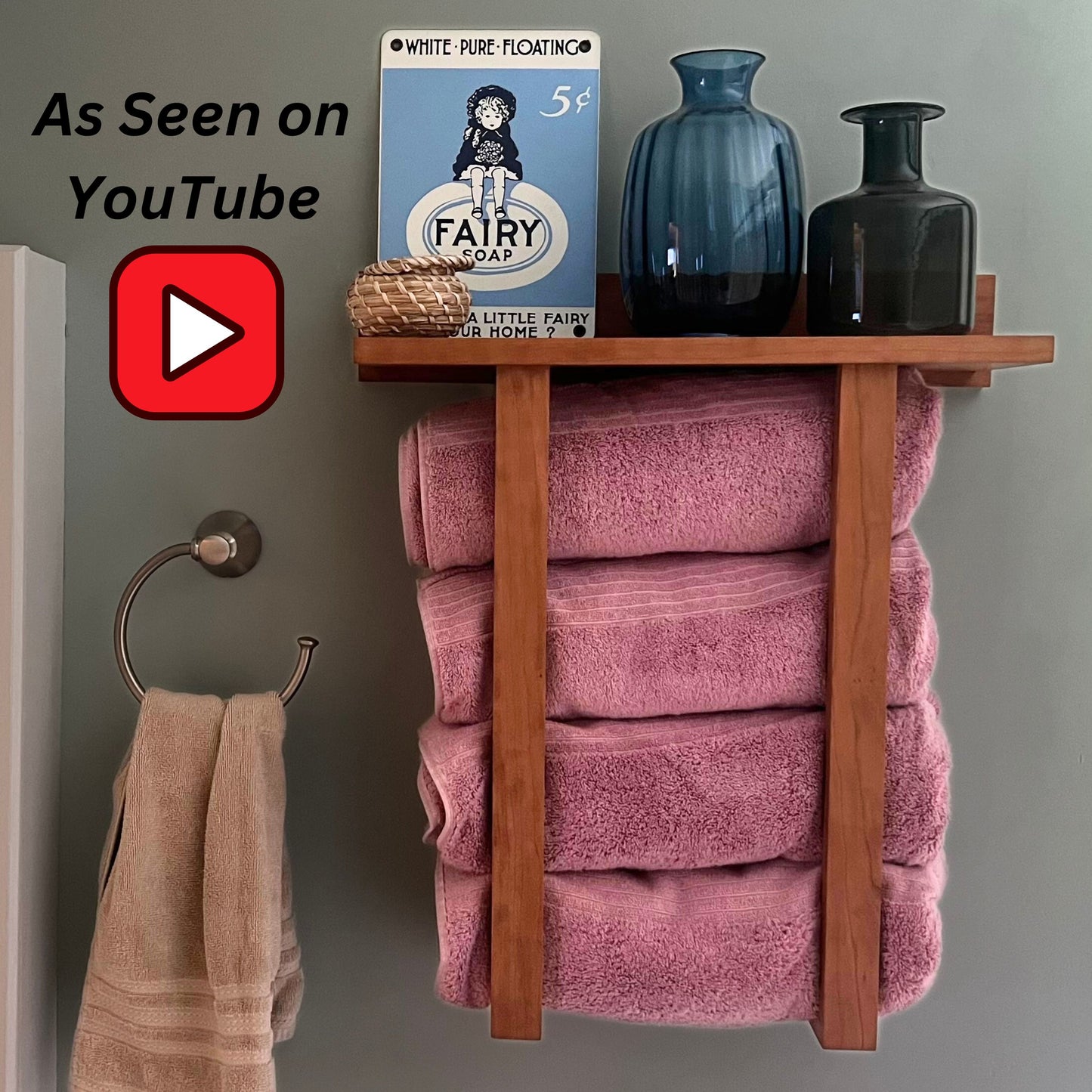 Bath Towel Storage Shelf